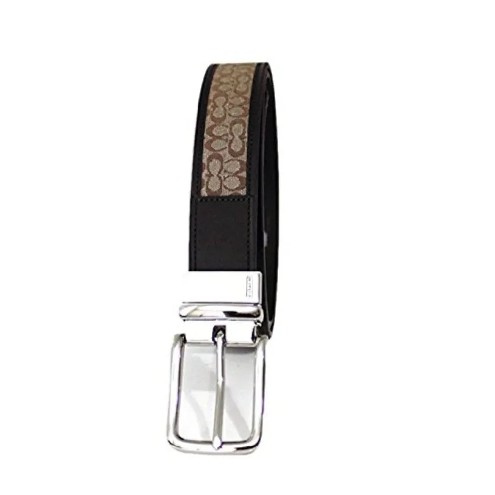Coach Reversible Signature Leather Belt Mens Size 36